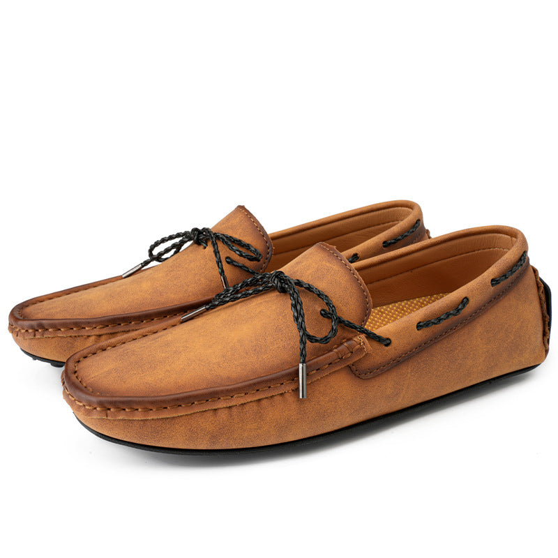 Spring and summer cross-border hot long-term in stock plus size men's casual bean shoes explosions lazy one-step men's shoes direct sales