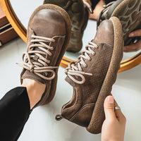 Cowhide Casual Men's Shoes Breathable Soft-Soled Leather Shoes