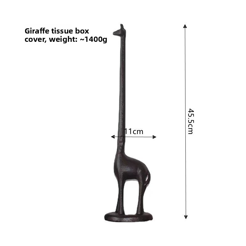 Creative Animal Tissue Holder Cast Iron Home Decor