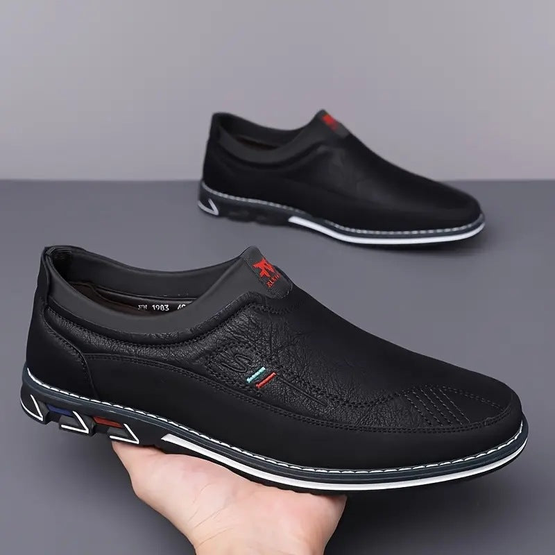 Mens Embroidered Slip-On Casual Shoes