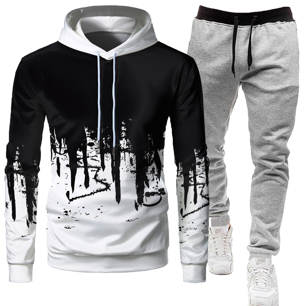 Mens Athletic Hooded Tracksuit