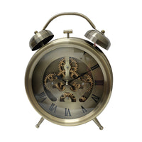 Vintage Metal Gear Desk Clock