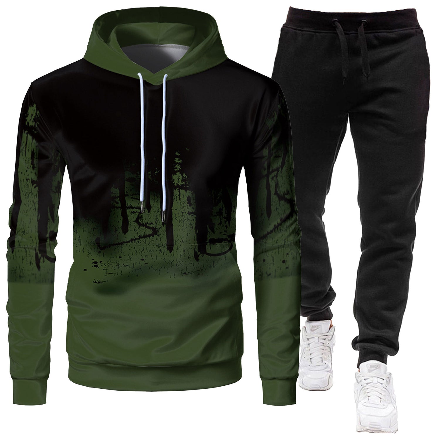 Mens Athletic Hooded Tracksuit