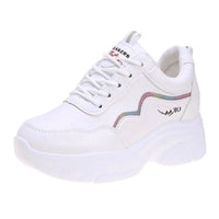 Womens Leather Casual Sneakers