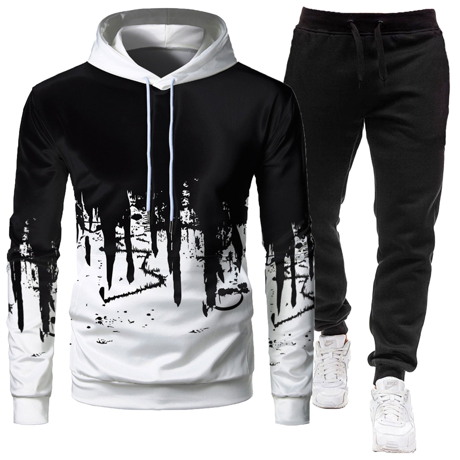 Mens Athletic Hooded Tracksuit
