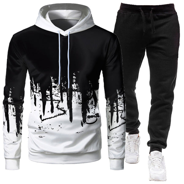 Mens Athletic Hooded Tracksuit