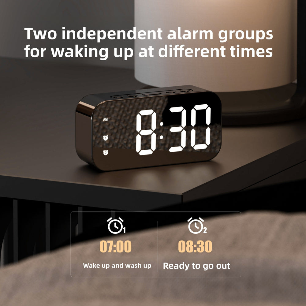 LED Digital Voice Control Alarm Clock