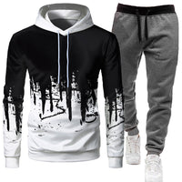 Mens Athletic Hooded Tracksuit