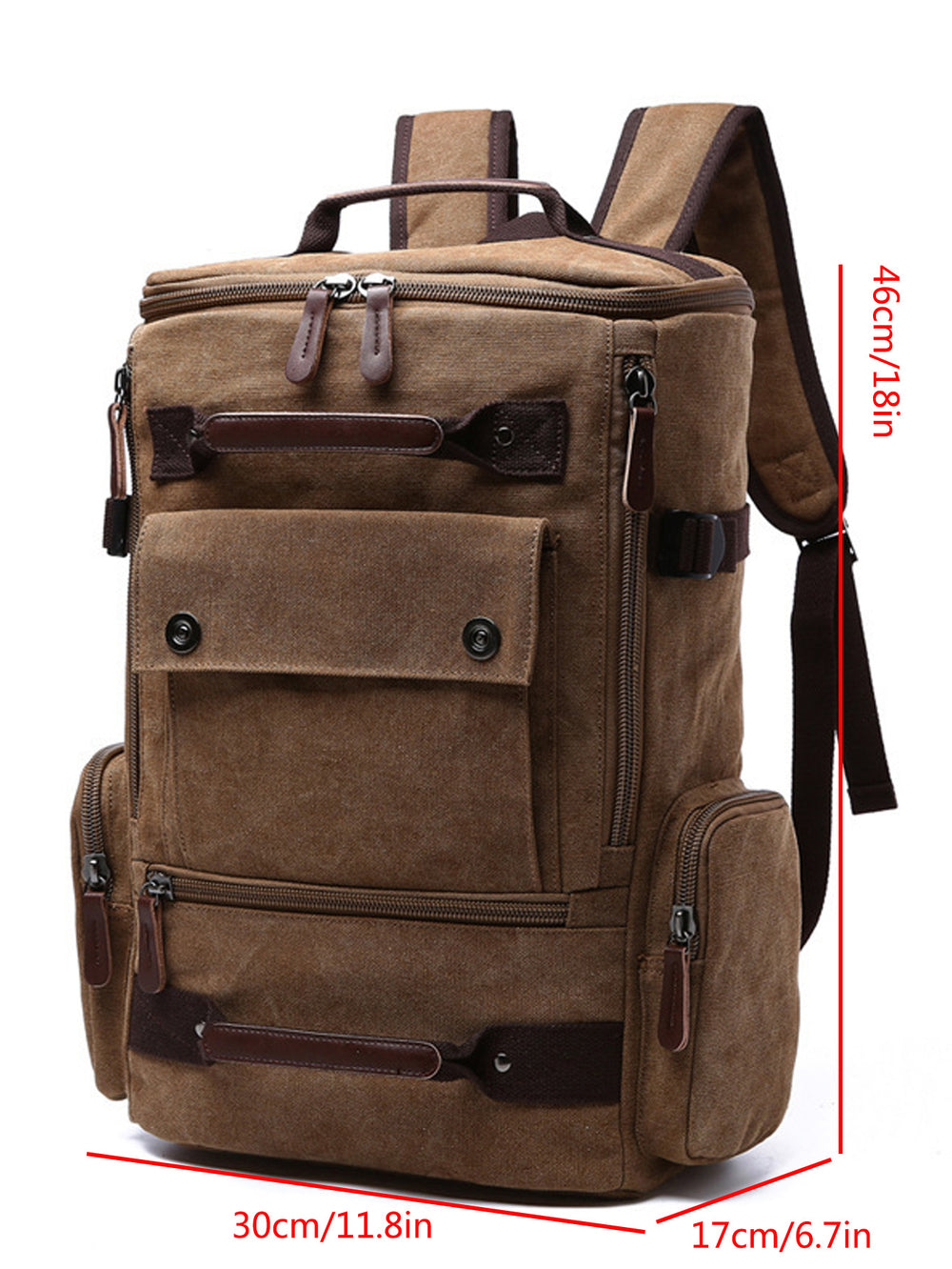 Retro Canvas Backpack Large Capacity Laptop School Bag
