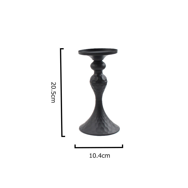Hammered Iron Candle Holder European Home Decor