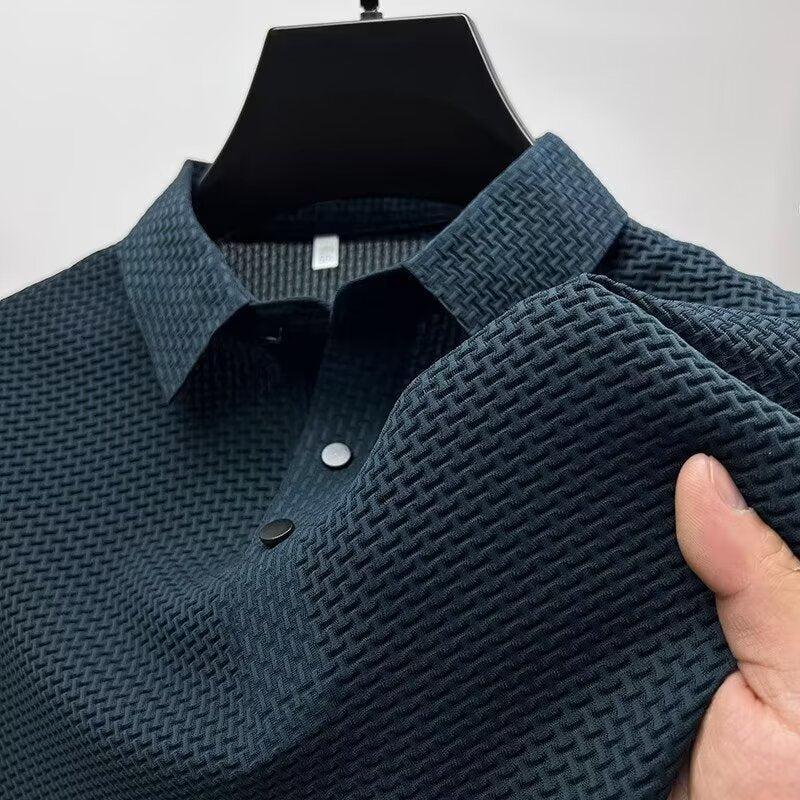 Classic Mesh Polo Shirt for Men