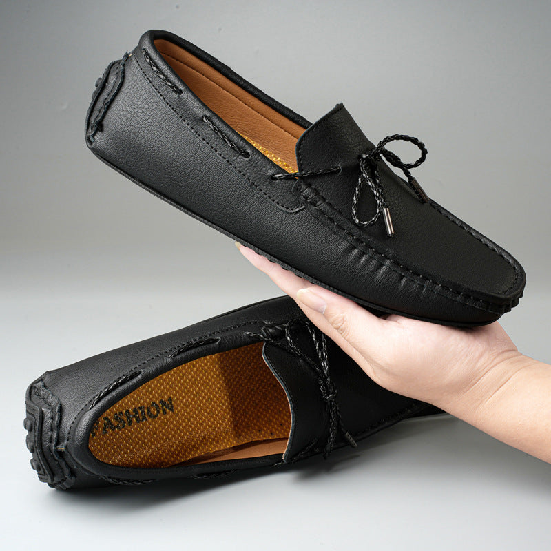 Spring and summer cross-border hot long-term in stock plus size men's casual bean shoes explosions lazy one-step men's shoes direct sales