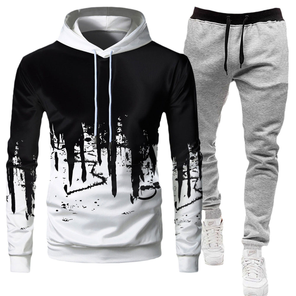Mens Athletic Hooded Tracksuit