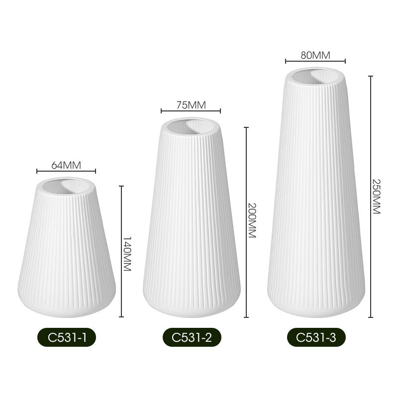 Nordic Style Geometric Flower Vase for Home Decor