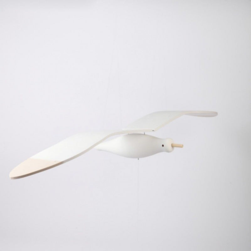 Wooden Flying Seagull Hanging Ornament for Home Decor