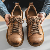 Cowhide Casual Men's Shoes Breathable Soft-Soled Leather Shoes