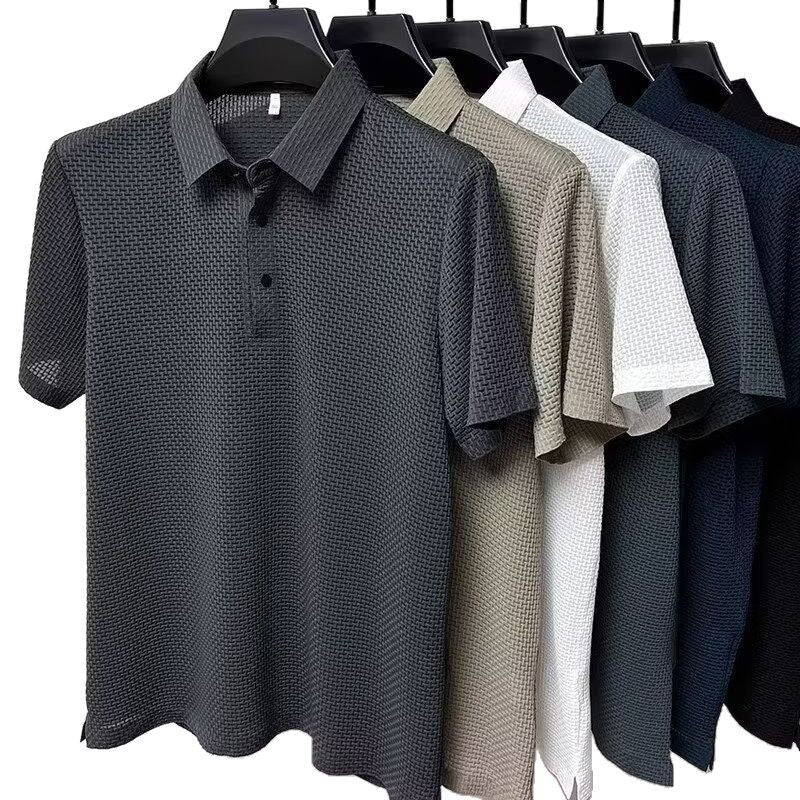 Classic Mesh Polo Shirt for Men