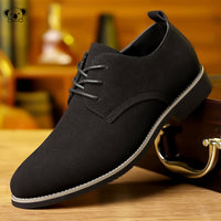 Frosted Round Toe Lace-up Shoes