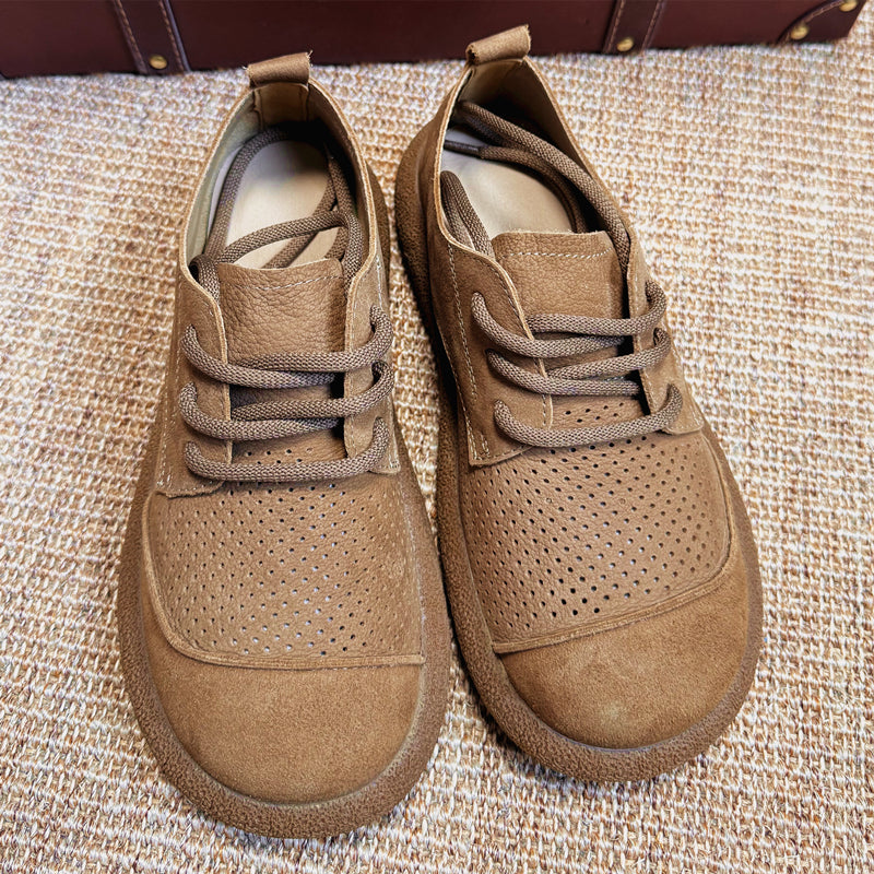 Cowhide Casual Men's Shoes Breathable Soft-Soled Leather Shoes