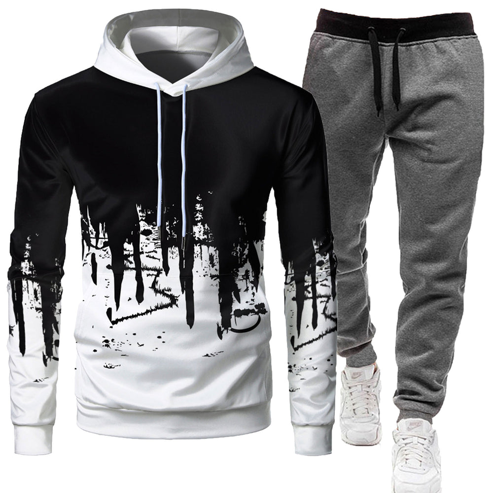 Mens Athletic Hooded Tracksuit