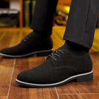 Frosted Round Toe Lace-up Shoes