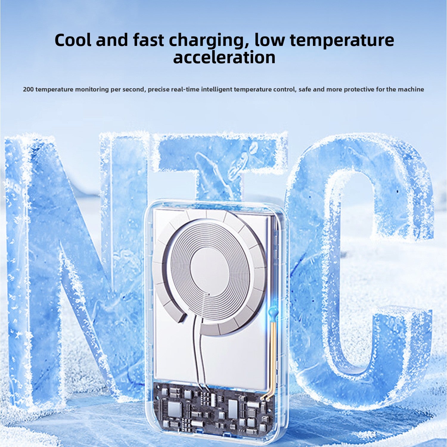 Magnetic Wireless Power Bank Watch Ultra-Thin Mobile Power Supply