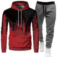 Mens Athletic Hooded Tracksuit