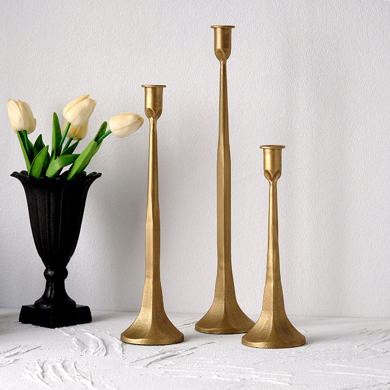 Classic Cast Iron Candlestick Set Home Decor