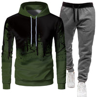 Mens Athletic Hooded Tracksuit