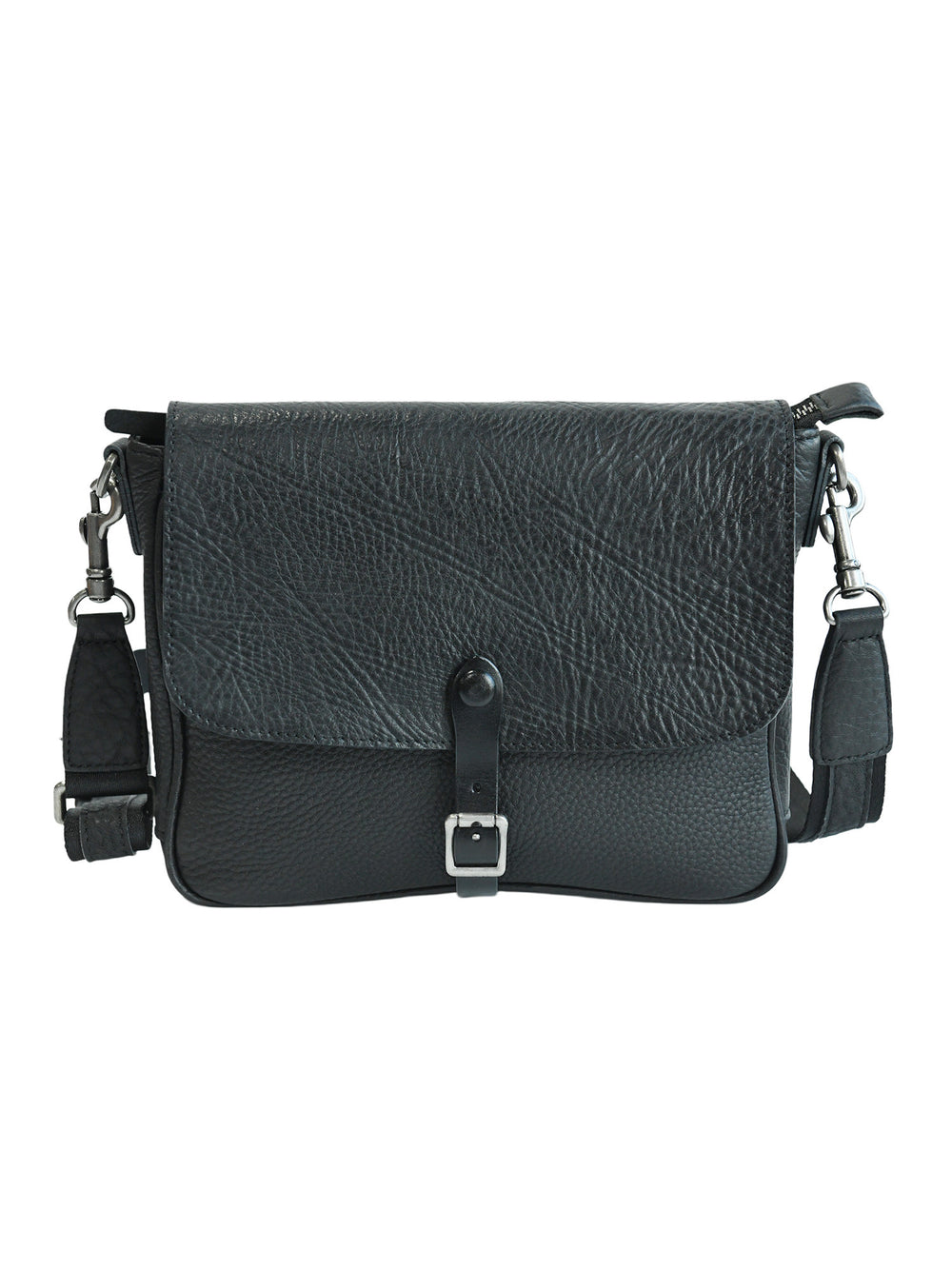 Men's Cowhide Leather Crossbody Messenger Bag
