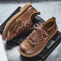 Cowhide Casual Men's Shoes Breathable Soft-Soled Leather Shoes