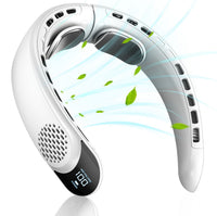 Portable Rechargeable Neck Fan with Digital Display