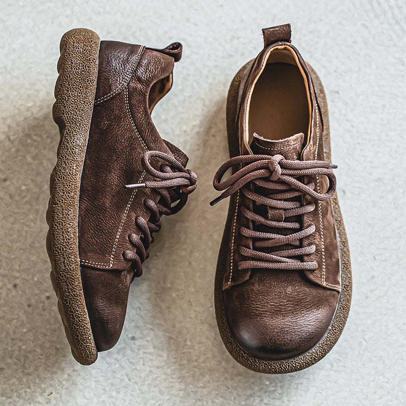 Cowhide Casual Men's Shoes Breathable Soft-Soled Leather Shoes