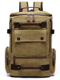 Retro Canvas Backpack Large Capacity Laptop School Bag