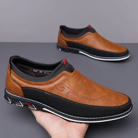 Mens Embroidered Slip-On Casual Shoes