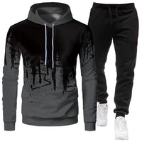 Mens Athletic Hooded Tracksuit
