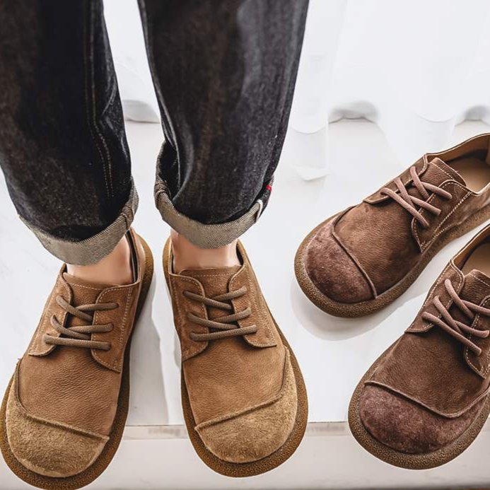 Cowhide Casual Men's Shoes Breathable Soft-Soled Leather Shoes
