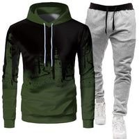 Mens Athletic Hooded Tracksuit