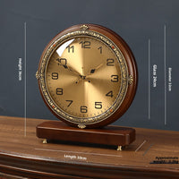 European Solid Wood Pendulum Table Clock
