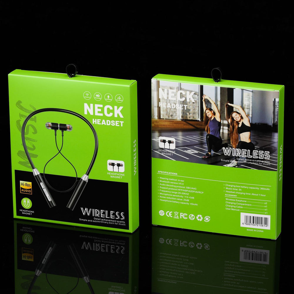 Neckband Bluetooth Earphones Wireless Sport Earbuds