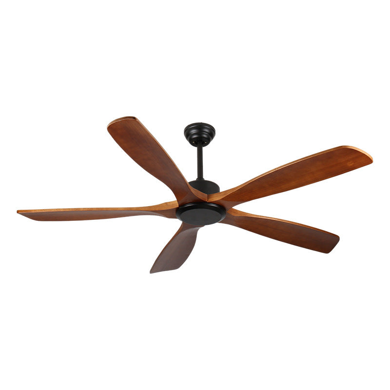 Vintage Solid Wood Ceiling Fan with Remote Control