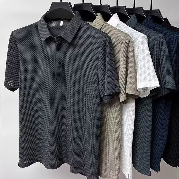 Classic Mesh Polo Shirt for Men