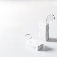 Portable 35W Fast Charging Power Bank with Built-in Cable