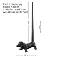 Creative Animal Tissue Holder Cast Iron Home Decor